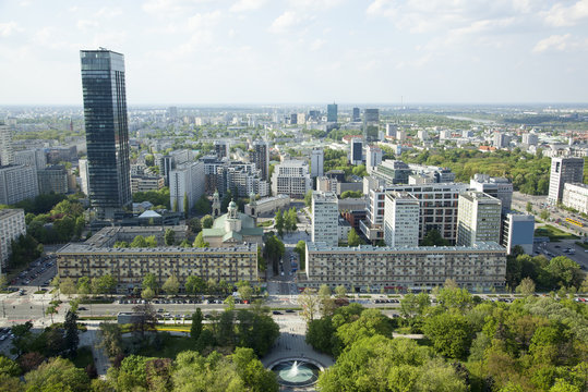 Warsaw Aerial View