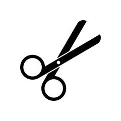 Scissors icon. Tool of barber