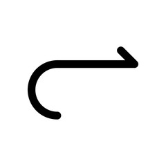 Simple arrow, forward. Navigation icon. Simple arrow, backward. Navigation icon. Linear symbol with thin line. One line style