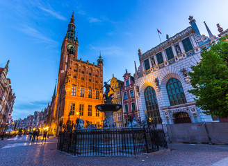 Famous Neptune fountain. Gdansk, Poland © zbg2