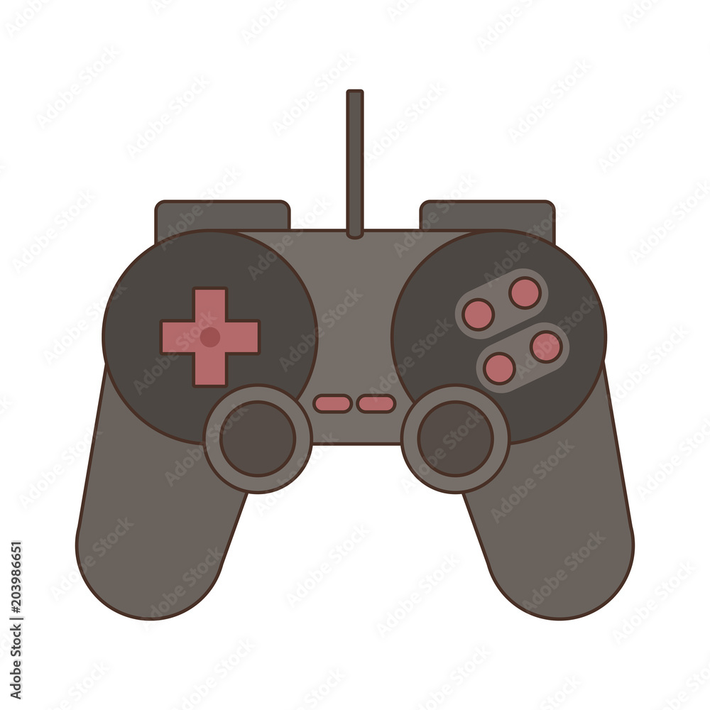 Wall mural console gamepad technology vector illustration graphic design