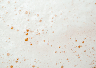 Beer yellow foam from beer