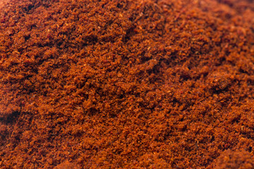 A Background of Powdered Paprika