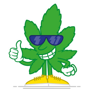 Cartoon marijuana 