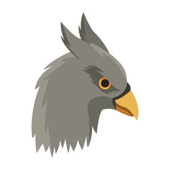 Hippogriff head fantastic creature cartoon vector illustration graphic design