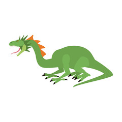 dragon fantastic creature cartoon vector illustration graphic design