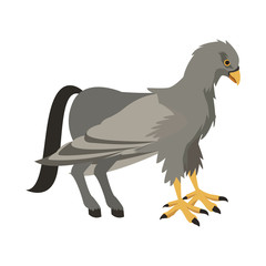Hippogriff fantastic creature cartoon vector illustration graphic design