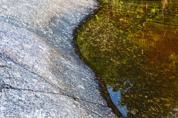 Water and stone at the shore background and texture for design
