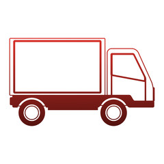 Cargo delivery truck vector illustration graphic design