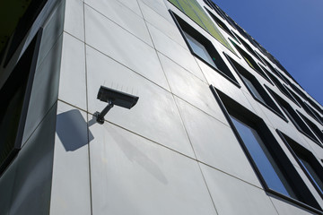 security camera on modern building