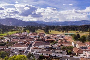 Fototapeta na wymiar travel in colombia cucunuba boyaca