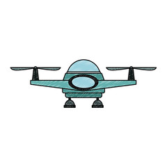 Aerial drone technology vector illustration graphic design