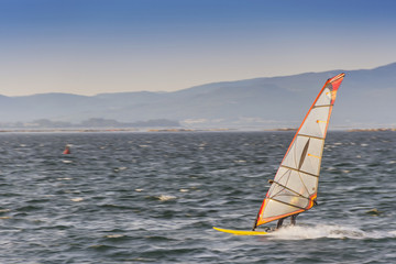 Windsurfing in Arousa Bay