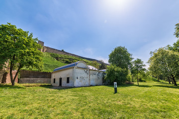 Belgrade, Serbia April 24, 2018: Belgrade planetarium on Kalemegdan fortress.