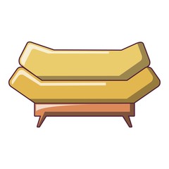 Brand sofa icon, cartoon style