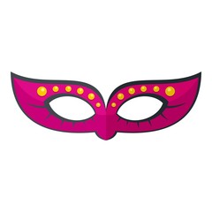 Woman mask icon. Flat illustration of woman mask vector icon for web