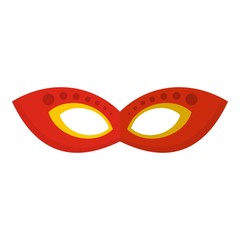 Magic mask icon. Flat illustration of magic mask vector icon for web