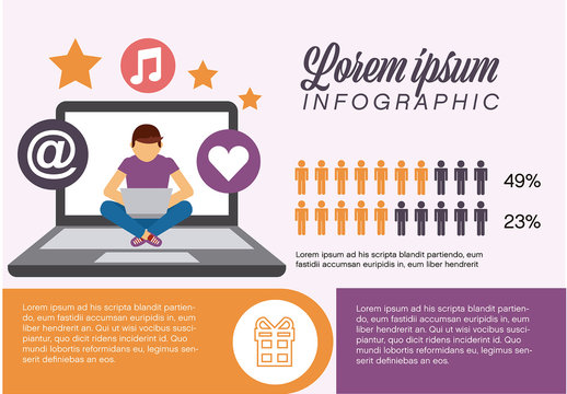 Illustrated Statistics Infographic