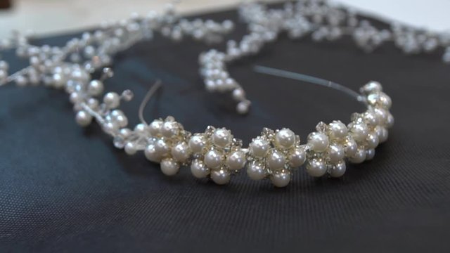 bride crown gems silver 