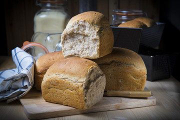 Pan de molde con semillas casero y artesanal