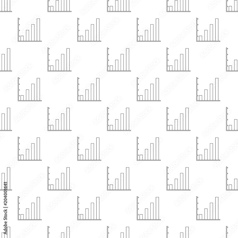 Poster finance chart pattern vector seamless repeating for any web design