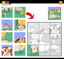 jigsaw puzzles with cute farm animals