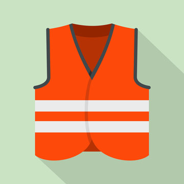 Road Vest Icon. Flat Illustration Of Road Vest Vector Icon For Web Design