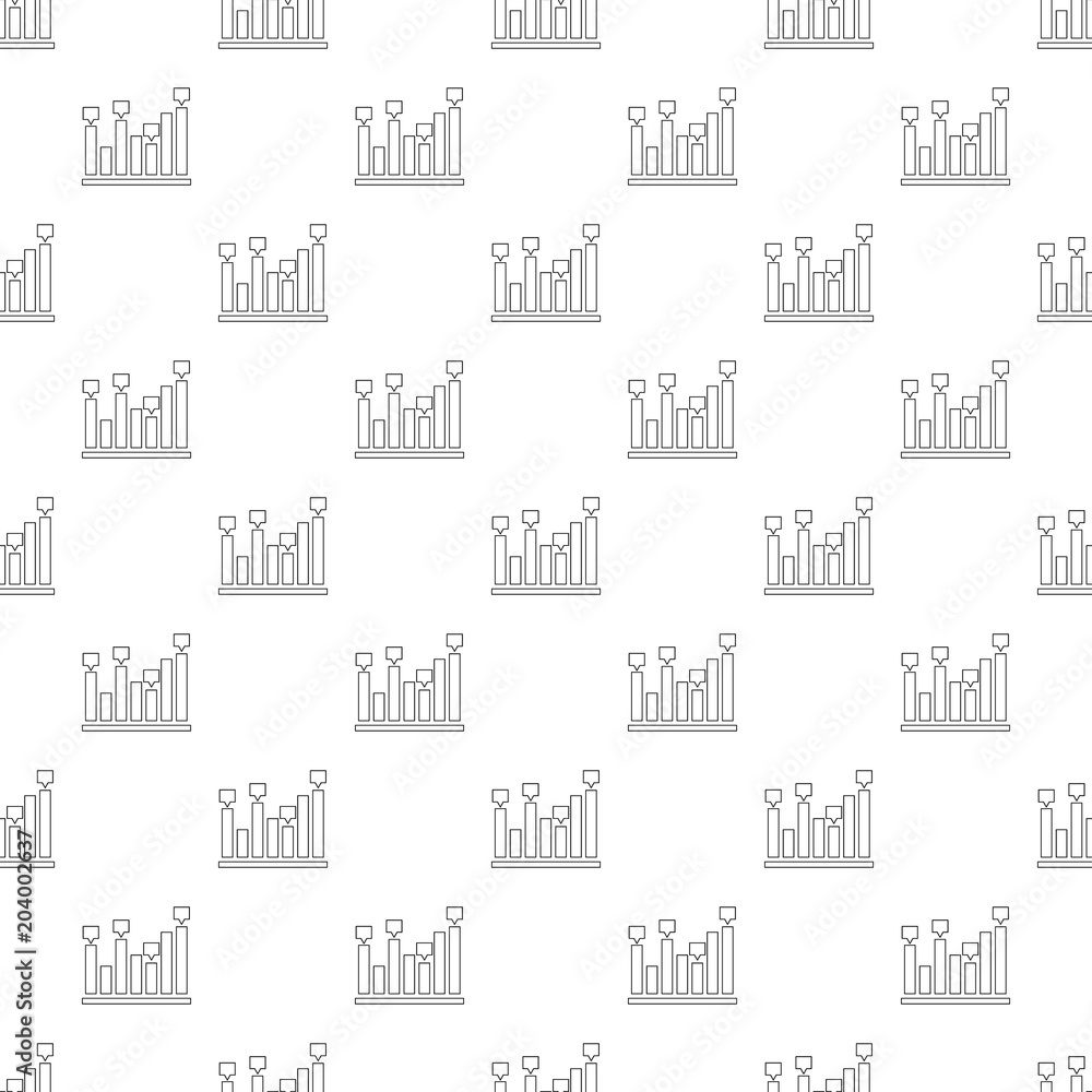 Poster new chart pattern vector seamless repeating for any web design