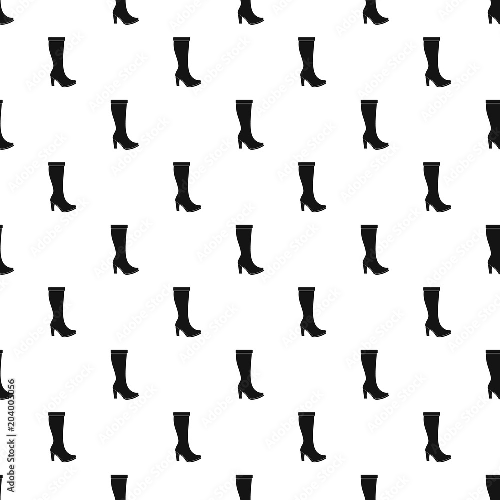 Poster woman boots pattern vector seamless repeating for any web design