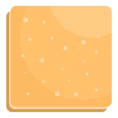 Dietic biscuit icon. Flat illustration of dietic biscuit vector icon for web