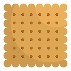 Nut biscuit icon. Flat illustration of nut biscuit vector icon for web