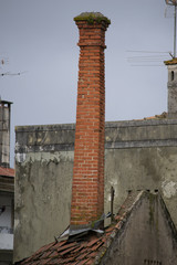 high brick chimney