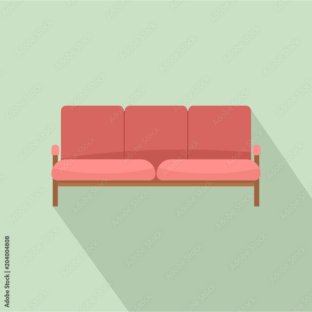 Aufkleber ledger sofa icon. flat illustration of ledger sofa vector icon for web design