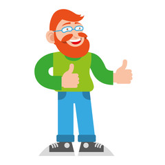 Man hipster show like 