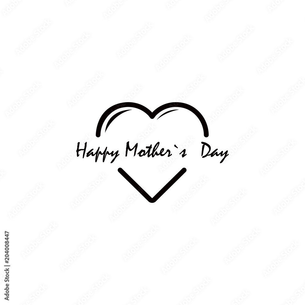 Aufkleber congratulations on my mom's day icon. element of mother day for mobile concept and web apps. isolate
