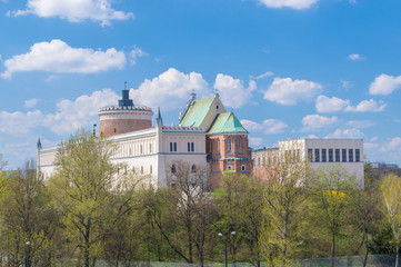 View of Hill with Lublin Royal Castle in Lublin, Poland. - obrazy, fototapety, plakaty