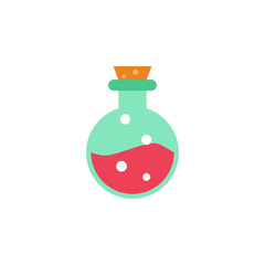 colored capsule with liquid icon. Element of science and laboratory for mobile concept and web apps. Detailed capsule with liquid icon can be used for web and mobile. Premium icon