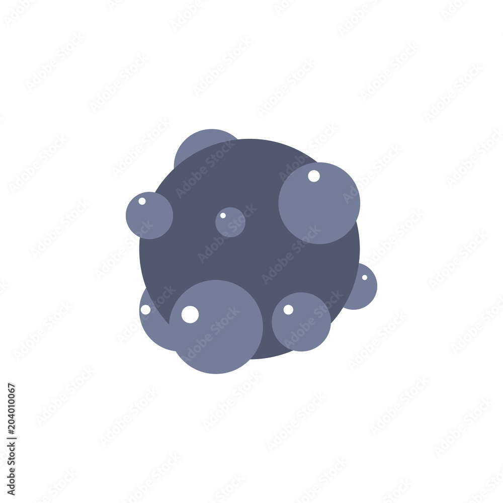 Poster colored bubbles icon. element of science and laboratory for mobile concept and web apps. detailed bu