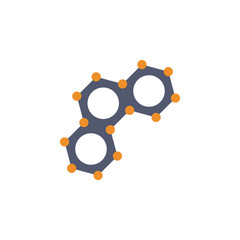 colored linked gears icon. Element of science and laboratory for mobile concept and web apps. Detailed linked gears icon can be used for web and mobile. Premium icon