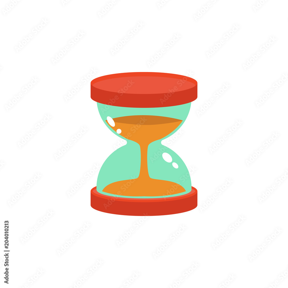 Aufkleber colored hourglass icon. element of science and laboratory for mobile concept and web apps. detailed 