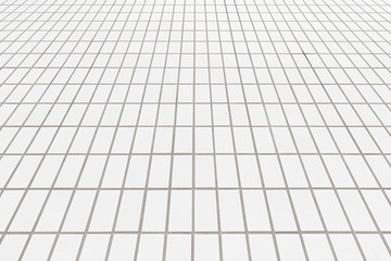 white brick tile floor background