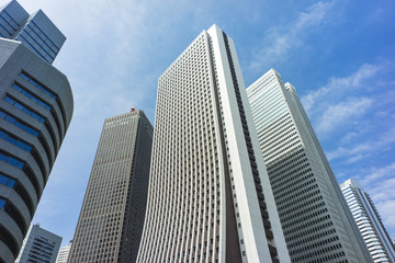 Fototapeta na wymiar 東京西新宿　副都心の高層ビル群