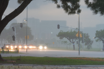 Strong rain in Brasilia
