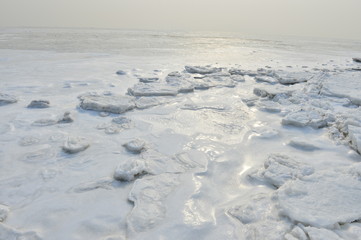 On winter sea ice