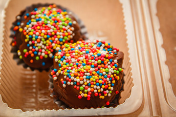 Fancy chocolate ball.