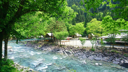 岐阜県付知峡 森林キャンプ場