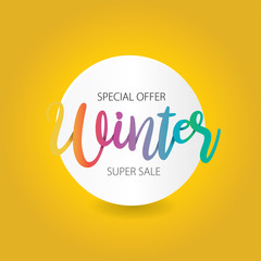 Winter Special Sale Offer Banner