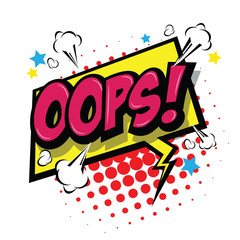 Oops! - Commic Speech Bubbe