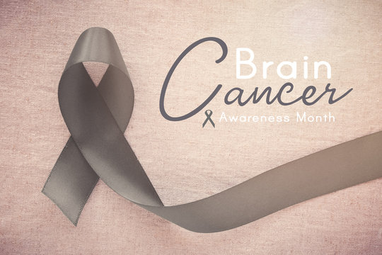gray ribbon, Brain Cancer Awareness month