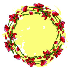 The spring tulips for future design.